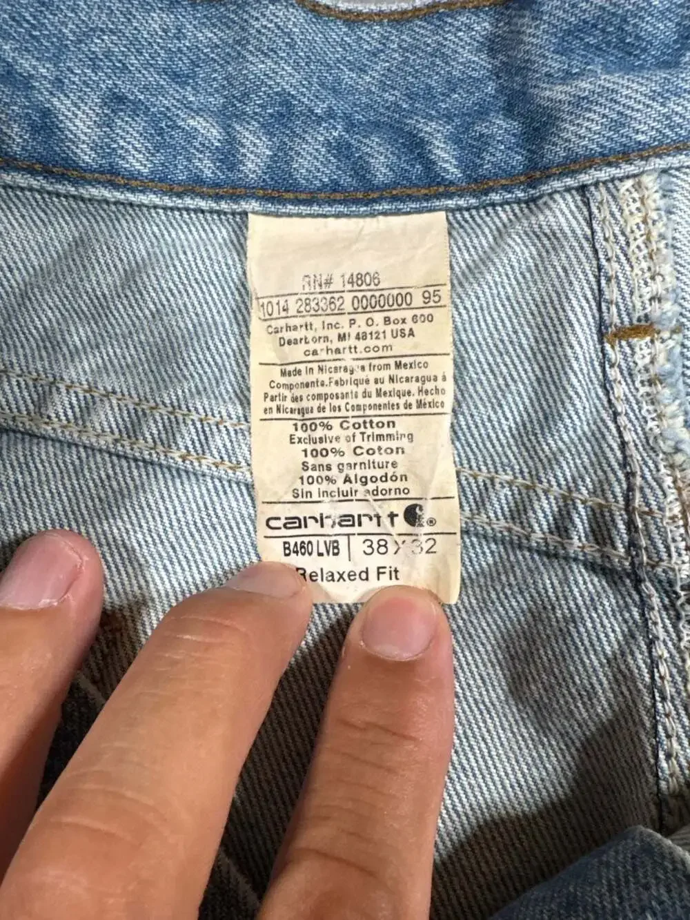 Carhartt B460 LVB Relaxed Fit Denim Jeans - Picture 6 of 15